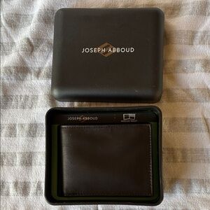 Joseph Abboud Dark Brown Leather Wallet